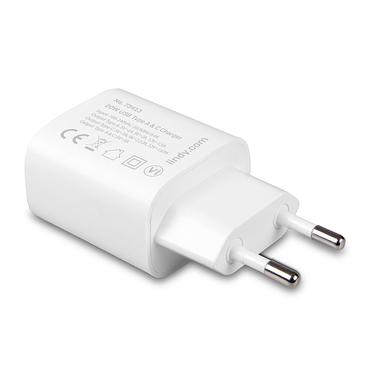 LINDY USB Typ A & C Charger 20W, weiÃ