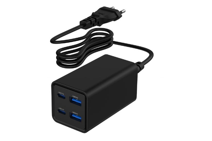 4-port 65 W GaN USB Powe rDelivery fast charger