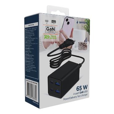 4-port 65 W GaN USB Powe rDelivery fast charger