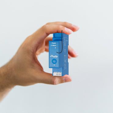 Shelly Qubino Wave Pro 1 str&oslash;mrel&aelig; Bl&aring;