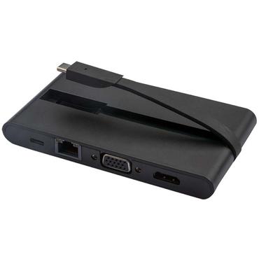 Prokord PD-DOCKM08 dockingstation Ledningsført USB 3.2 Gen 1 (3.1 Gen 1) Type-C Sort