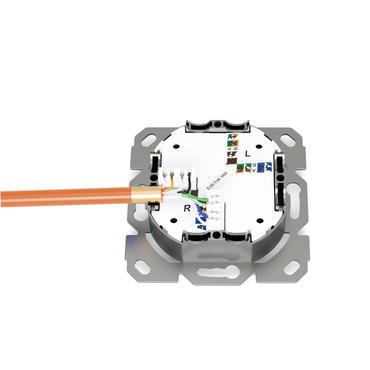 CAT 6A NETWORK OUTLET 1XRJ45