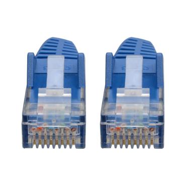 Eaton Tripp Lite Series Cat6 Gigabit Snagless Molded (UTP) Ethernet Cable (RJ45 M/M), PoE, Blue, 6-in. (15.24 cm) - patchkabel - 15 cm - blå