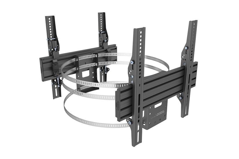 Multibrackets M Pro Series monteringssæt - dobbeltsidet - for 2 LCD / plasmapaneler - sort