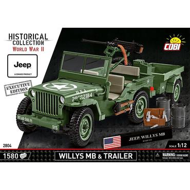 1510 PCS HC WWII /2804/ WILLYS MB + TRAILER