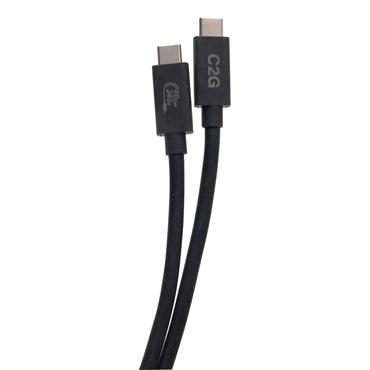 C2G 3.3ft (1m) USB 4.0 USB-C to C (48V 5A) 240W Charging Cable-Black - USB Type-C kabel - 24 pin USB-C til 24 pin USB-C - 1 m