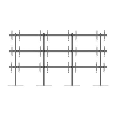 Multibrackets M Pro Series st&auml;ll - f&ouml;r 12 LCD-bildsk&auml;rmar - videov&auml;gg - svart