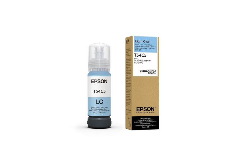 Epson T54C - ljus cyan - original - p&aring;fyllnadsbl&auml;ck