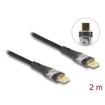 Delock - USB typ C-kabel - 24 pin USB-C till 24 pin USB-C - 2 m