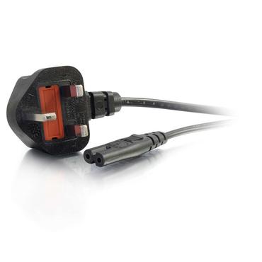 C2G Non-Polarised Power Cord - strömkabel - power IEC 60320 C7 till BS 1363 - 3 m