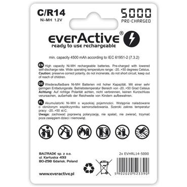 Everactive EVHRL14-5000 husholdningsbatteri Genopladeligt batteri Nikkel-Metalhydrid (NiMH)
