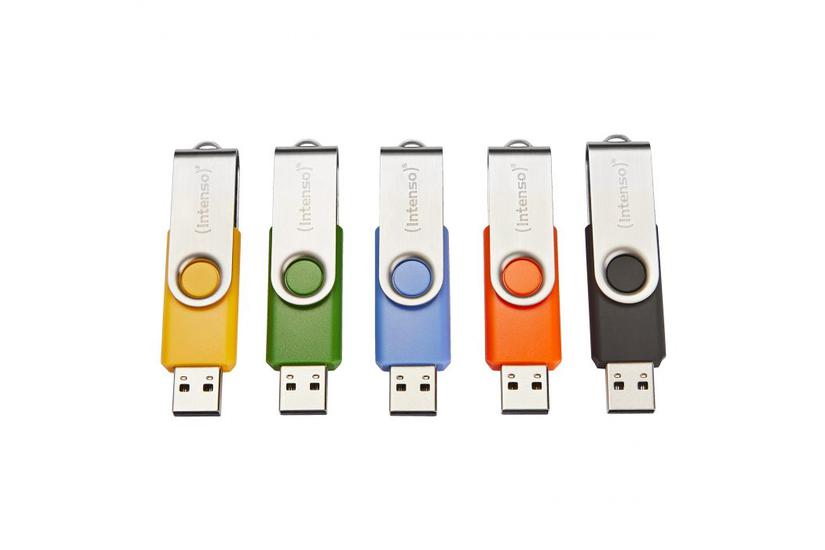 Intenso USB-Stick Basic Line 64 GB 5er Pack bunt