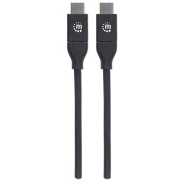 Manhattan 355247 USB-kabel USB 2.0 2 m USB C Sort