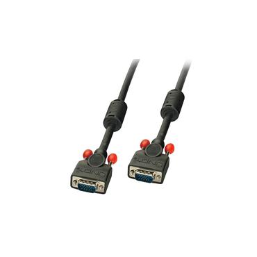 Lindy 36371 VGA kabel 0,5 m VGA (D-Sub) Sort