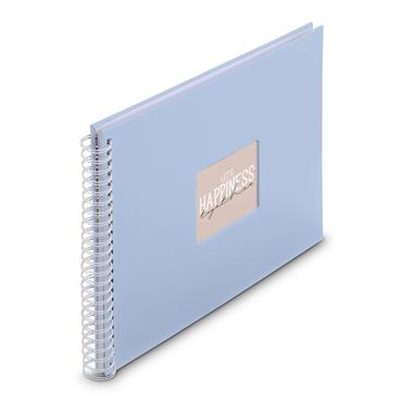 Hama Fine Art fotoalbum og arkbeskyttelse Bl&aring; 300 ark 10 x 15 cm Spiral indbinding