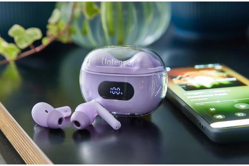 Intenso - ægte trådløse øretelefoner med mik.