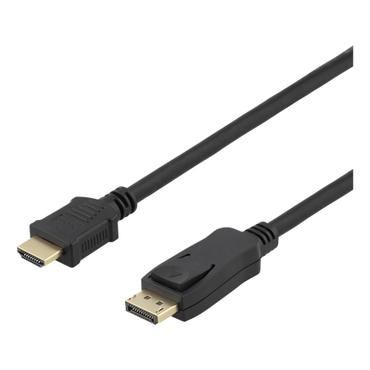 DELTACO DP-HDMI1100 - adapterkabel - DisplayPort / HDMI - 10 m