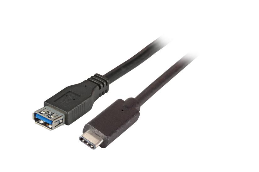 EFB Elektronik K5313SW.0,2 USB-kabel USB 3.2 Gen 1 (3.1 Gen 1) 0,2 m USB C USB A Sort