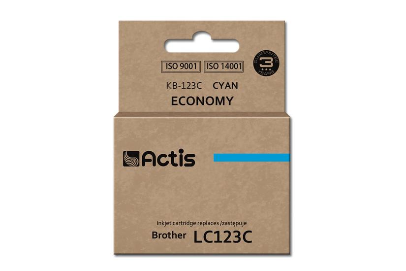 Actis KB-123C bl&aelig;k (erstatning Brother LC123C/LC121C; Standard; 10 ml; bl&aring;)