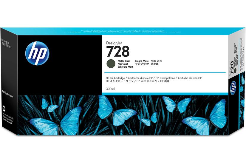 HP 728 - mattsvart - original - DesignJet - bl&auml;ckpatron