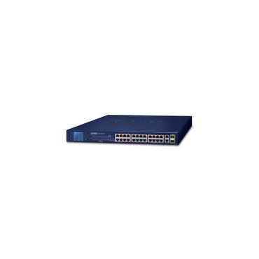 PLANET FGSW-2622VHP netværksswitch Ikke administreret L2 Fast Ethernet (10/100) Strøm over Ethernet (PoE) 1U Blå