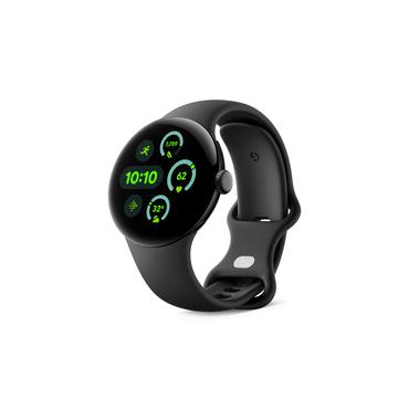 Google Pixel Watch 3 - mattsvart aluminium - smart klocka med aktivt band - obsidian - 32 GB