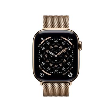 Apple Watch Series 11 OLED 42 mm Digital 374 x 446 pixel Berøringsskærm 5G Titanium Wi-Fi GPS (satellit)
