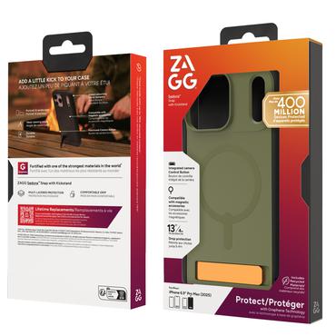 ZAGG Sedona Snap Kickstand mobiltelefon etui 17,5 cm (6.9") Cover Gr&oslash;n