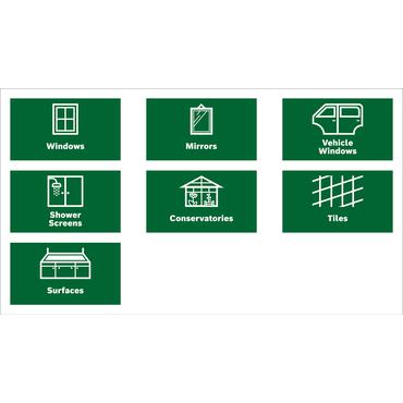 Bosch GlassVAC - vinduesrens - ledningsfri - håndmodel - intet batteri
