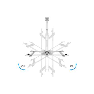 Multibrackets M LED Wallmount Series monteringssats - fullständig rörelse - för LCD-display - svart