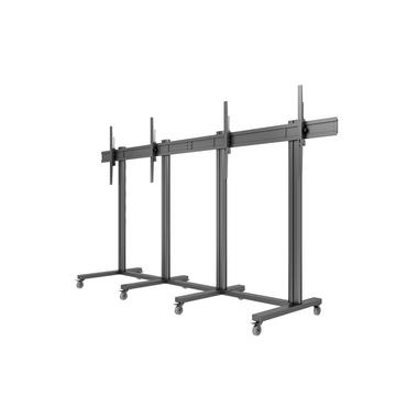 Multibrackets M Public Display Stand 210 Dual Screen stativ - for 2 flade paneler/videokonferencesystem - sort