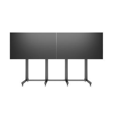 Multibrackets M Public Display Stand 210 Dual Screen stativ - for 2 flade paneler/videokonferencesystem - sort