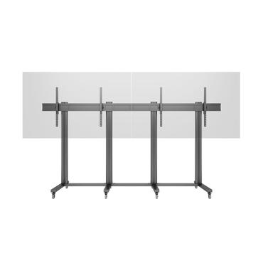 Multibrackets M Public Display Stand 210 Dual Screen stativ - for 2 flade paneler/videokonferencesystem - sort