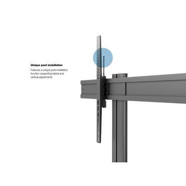 Multibrackets M Public Display Stand 210 Dual Screen stativ - for 2 flade paneler/videokonferencesystem - sort