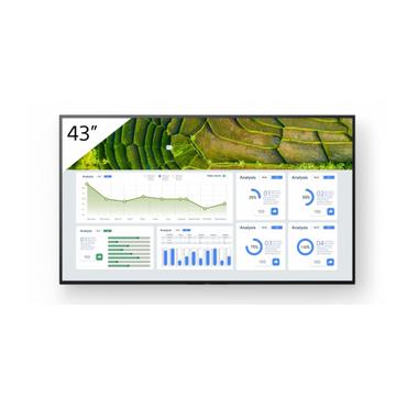 Sony FW-43BZ30L skilte display Digital fladpaneldisplay 109,2 cm (43") LCD Wi-Fi 440 cd/m² 4K Ultra HD Sort Android 24/7