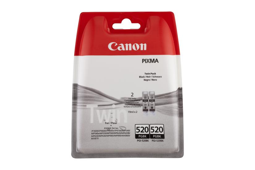 Canon PGI-520BK Twin Pack - 2-pack - svart - original - bl&auml;cktank