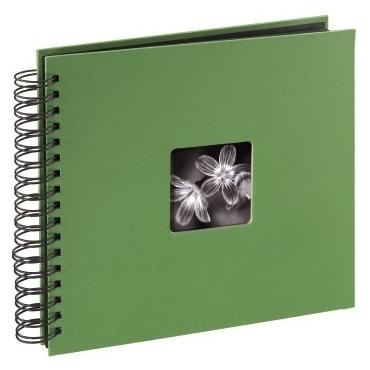 Hama "Fine Art" Spiral Album, apple-green, 26x24/50 fotoalbum og arkbeskyttelse Gr&oslash;n 100 ark 10 x 15, 13 x 18
