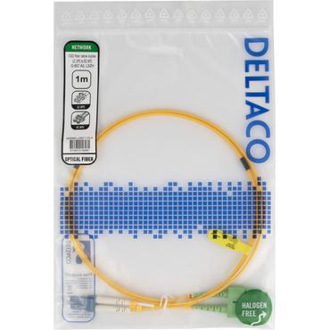 Deltaco LCSC-1-DUA InfiniBand og fiberoptisk kabel 1 m 2x LC 2x SC Gul