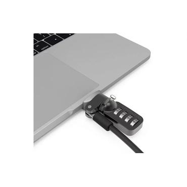 Compulocks Ledge Lock Adaptor for MacBook Pro 13" M1 & M2 with Combination Cable Lock Silve - adapter för säkerhetslåsurtag