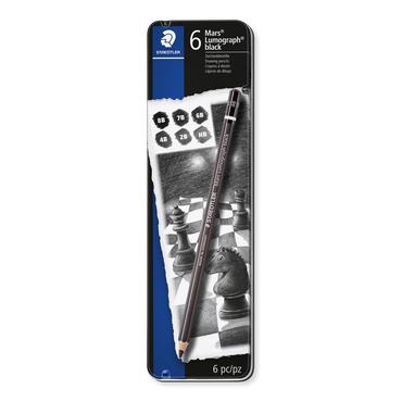 Staedtler Mars Lumograph black Flere 6 stk