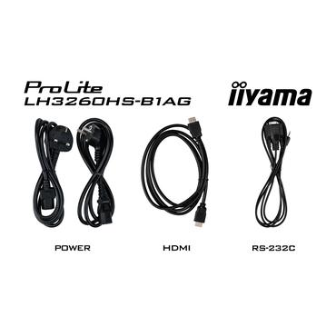 iiyama ProLite LH3260HS-B1AG 32" Klass (31.5" visbar) LED-bakgrundsbelyst LCD-skärm