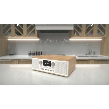 Pure Classic C-D6 Digitalradio White/Oak EU/UK