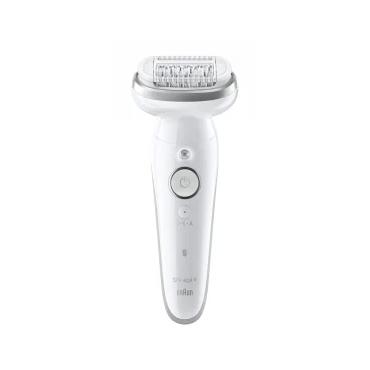 Braun 9-011 3D Silk-epil 9 Flex Epilator, White/Gold