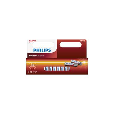 Philips Power Life LR03P12W - batteri - 12 x AAA type - Alkalisk