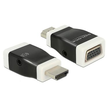 Delock adapter f&ouml;r video / ljud - HDMI/VGA/ljud