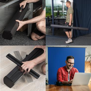 Walimex 23164 foto baggrund Stof Monokromatisk Bl&aring;