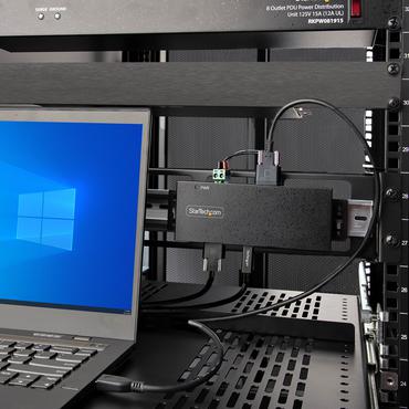 StarTech.com 7-Port Industrial USB Hub 10Gbps Hub, Metal, Mountable, TAA - hub - industriel - 7 porte - monterbar på stativ - TAA-kompatibel