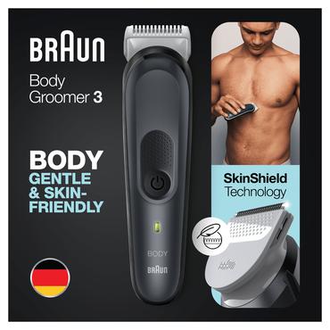 Braun BodyGroomer 3 BG3340 Sort, Gr&aring;