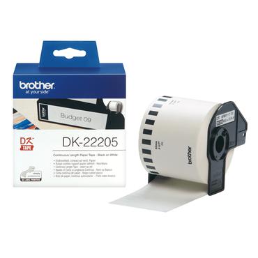 Brother DK-22205 - termokopieringspapir - Rulle (6,2 cm x 30,5 m)