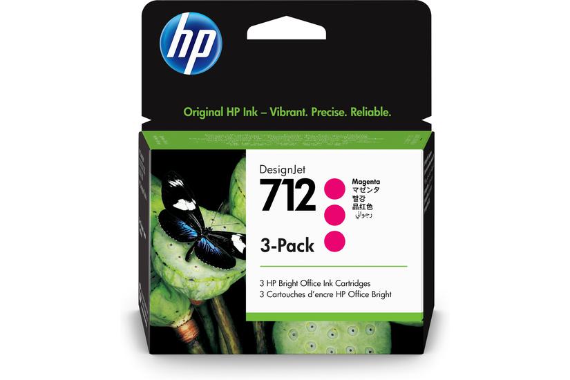 HP 712 - 3-pack - magenta - original - DesignJet - bl&auml;ckpatron